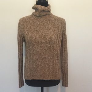 L.L. Bean Tan Turtleneck Sweater